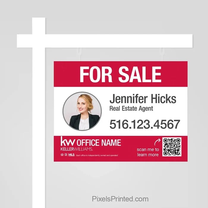 Keller Williams real estate for sale sign panels