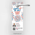 Keller Williams Fourth of July door hangers PixelsPrinted