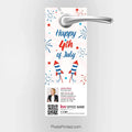 Keller Williams Fourth of July summer real estate door hanger PixelsPrinted