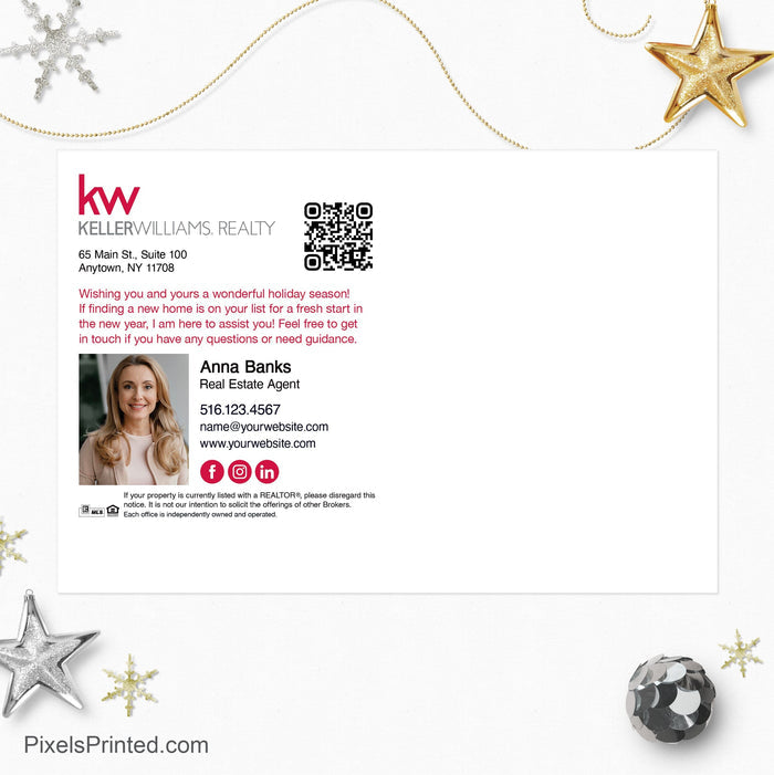 Keller Williams New Years postcards PixelsPrinted