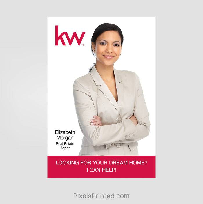 Keller Williams real estate agent announcement postcards PixelsPrinted