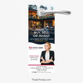 Keller Williams real estate agent introduction door hanger for neighborhood marketing