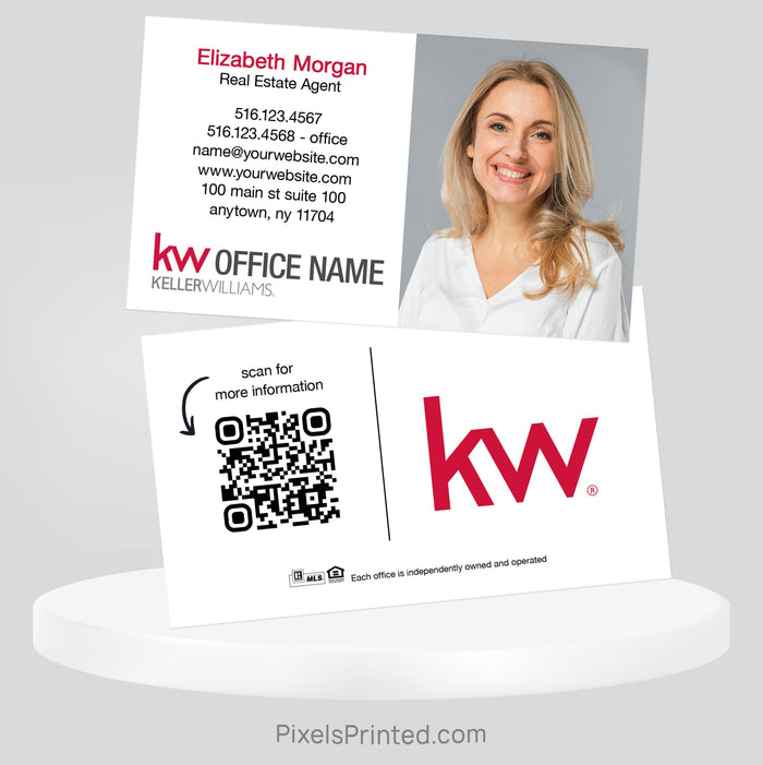 Keller Williams real estate business cards Business Cards PixelsPrinted