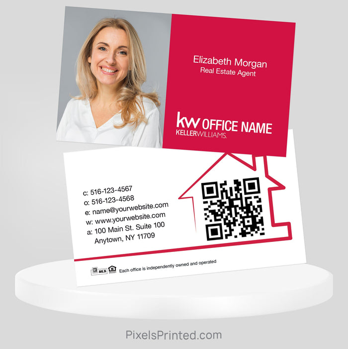Keller Williams real estate business cards Business Cards PixelsPrinted