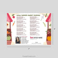 Keller Williams Real Estate Farmers Market Calendar Magnets postcard magnets PixelsPrinted