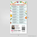 Keller Williams Real Estate Farmers Market Calendar Magnets postcard magnets PixelsPrinted