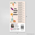 Keller Williams Real Estate Farmers Market Schedule Postcard Magnets postcard magnets PixelsPrinted