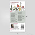 Keller Williams Real Estate Farmers Market Schedule Postcard Magnets postcard magnets PixelsPrinted