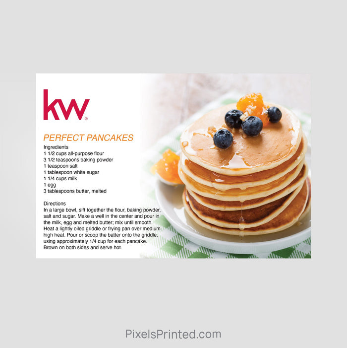 Keller Williams real estate recipe postcards PixelsPrinted