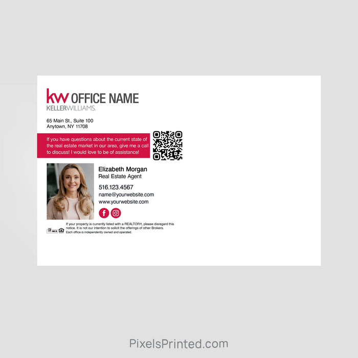 Keller Williams real estate recipe postcards PixelsPrinted