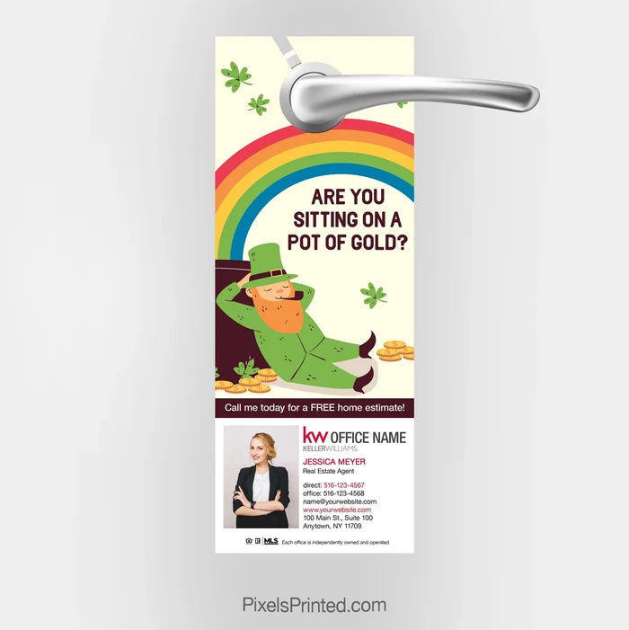 Keller Williams St. Patrick’s Day door hanger – neighborhood farming PixelsPrinted