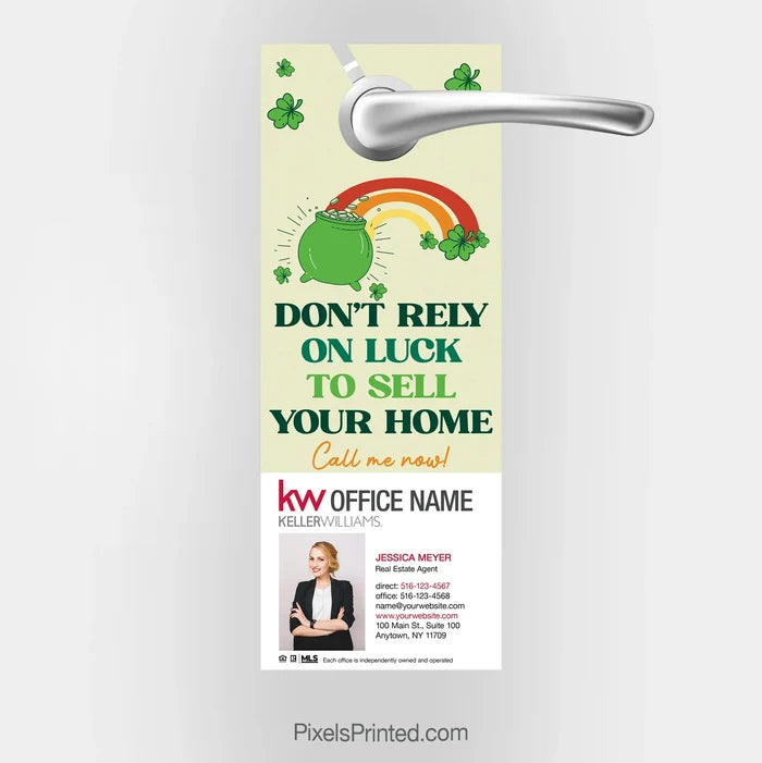 Keller Williams St. Patrick's Day door hangers PixelsPrinted