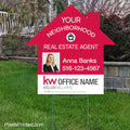 Keller Williams your neighborhood agent yard signs, your neighborhood realtor yard signs
