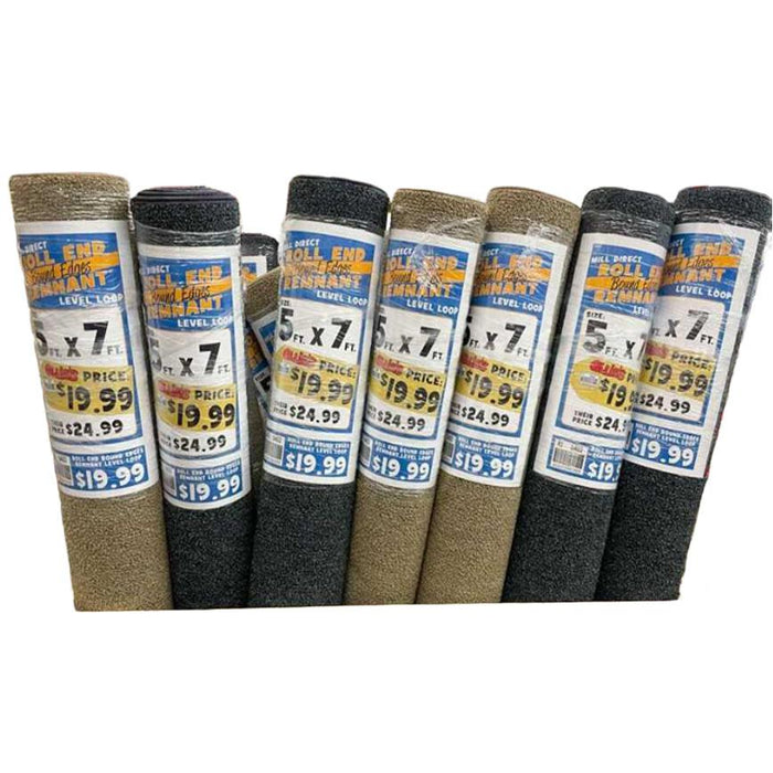 Level Loop Bound Carpet Assortment 5' x 7'