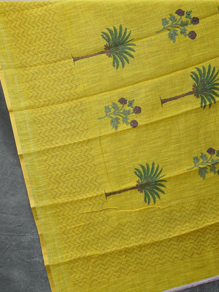 Linen Cotton Saree | TTDS3568