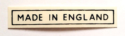 Made in England BLACK vinyl frame decal TRIUMPH NORTON BSA UK