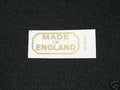 MADE IN ENGLAND vinyl frame decal TRIUMPH NORTON BSA