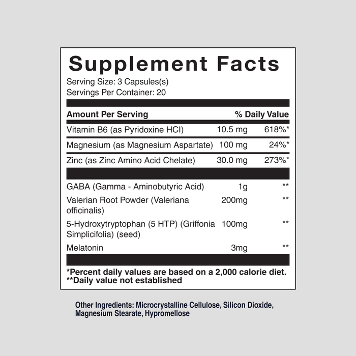 Platinum PM key ingredients formulated for nighttime stress and recovery support