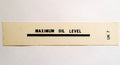 MINIMUM OIL LEVEL Black vinyl decal TRIUMPH NORTON BSA UK