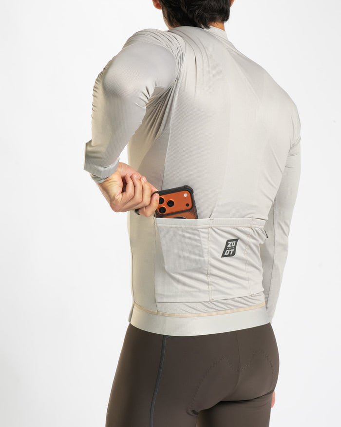 Zoot Sports CYCLE LONG SLEEVE JERSEYS Men's Elite Cycle Ls Aero Jersey - Hazelnut