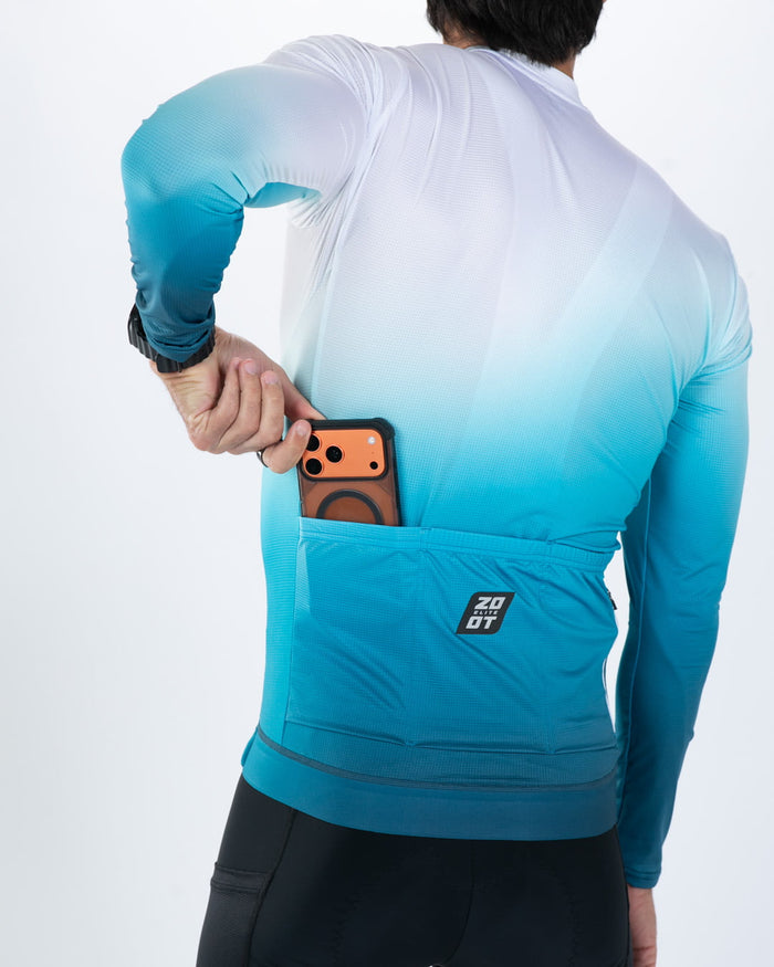 Zoot Sports CYCLE LONG SLEEVE JERSEYS Men's Elite Cycle Ls Aero Jersey - Sonic Wave