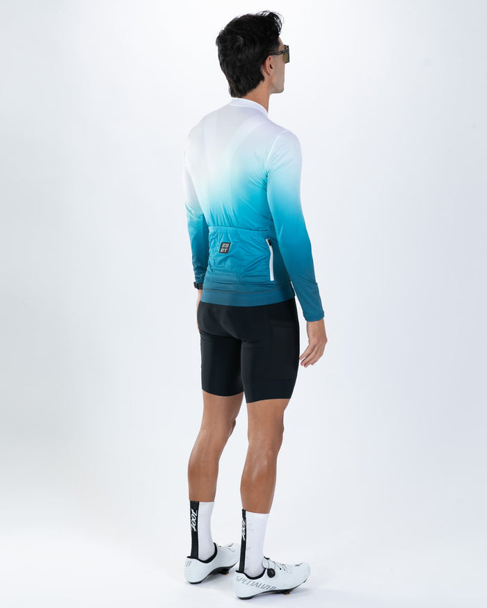 Zoot Sports CYCLE LONG SLEEVE JERSEYS Men's Elite Cycle Ls Aero Jersey - Sonic Wave