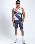 Zoot Sports TRI SLEEVELESS RACESUITS Men's Ltd Tri Slvs Fz Racesuit - Rouler
