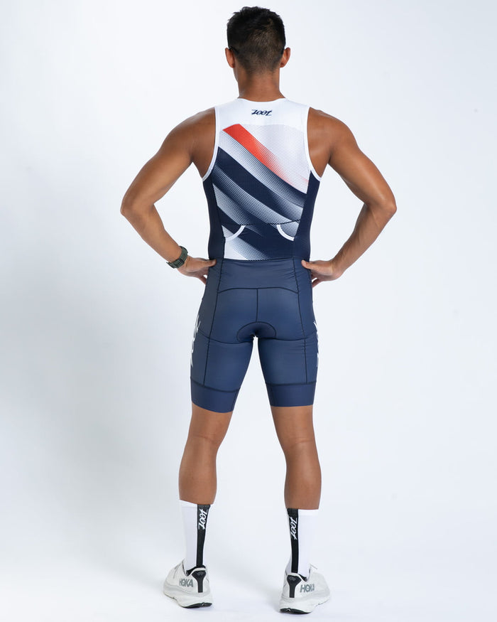 Zoot Sports TRI SLEEVELESS RACESUITS Men's Ltd Tri Slvs Fz Racesuit - Rouler