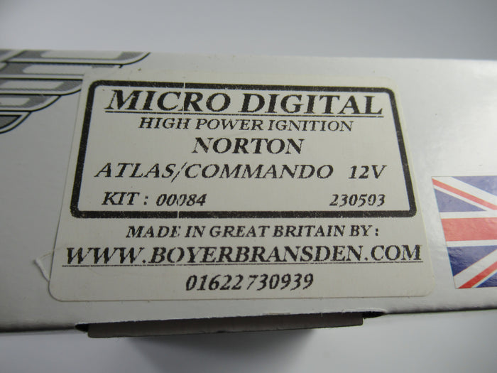 Micro-Digital Ignition System Motorcycles Norton Commando Atlas 750 850 12v Boyer red box