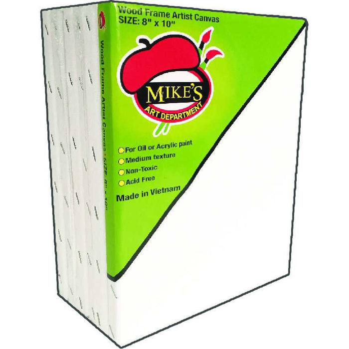 Mike's Art Department Multi-Pack Stretched Art Canvas