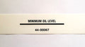 MAXIMUM OIL LEVEL Black vinyl decal TRIUMPH NORTON BSA UK