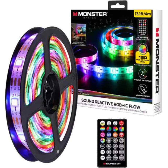Monster Sound Reactive LED Light Strip 13 ft.