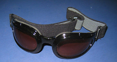 Motorcycle amber tinted GOGGLES UV lens riding
