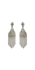 Multi Strand Rhinestone Dome Earrings - Camille La Vie