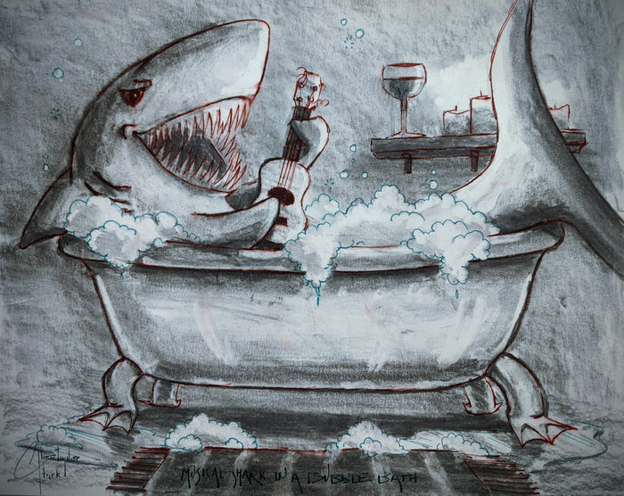 Musical Shark Sketch