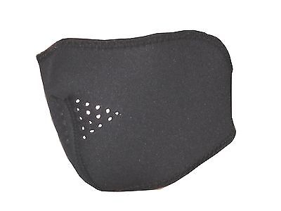 Neoprene Black Half Face Mask cold weather riding accessory wind water resistant