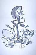 NEW RELEASE: Farily Odd Parents, Vicky Original Pencil on Paper by Christopher Clark