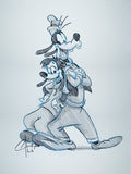 NEW RELEASE: Goofy & Max Original Pencil on Paper by Christopher Clark