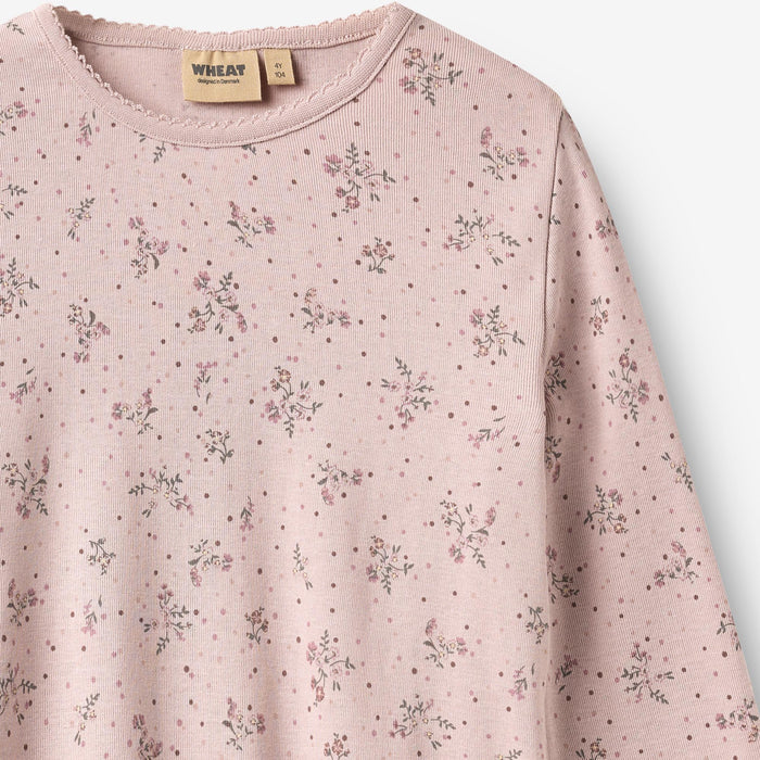 Wheat Main Nightwear Mila Home 1358 lilac flowers