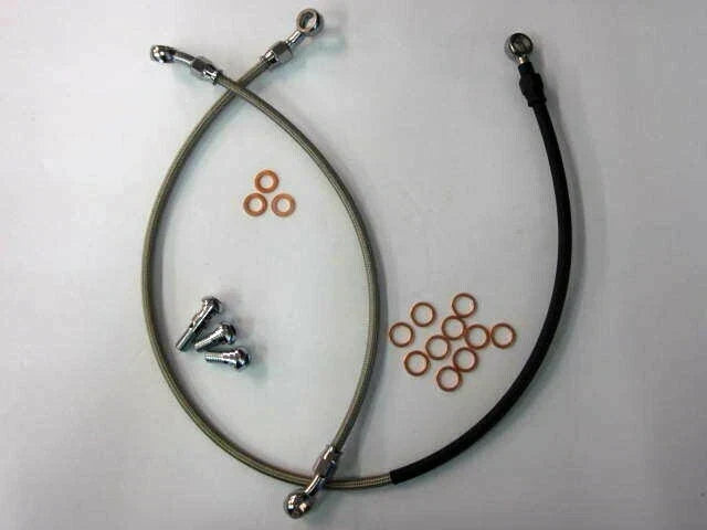 Norton braided oil lines top end rocker feed Commando 1969 to 74 Venhill UK Made