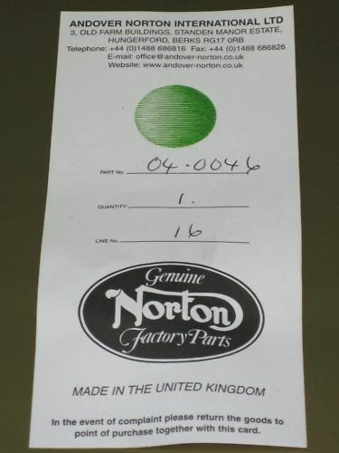 Norton BUSHING first gear layshaft 04-0046 Commando UK