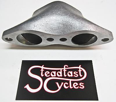 Norton Commando 2-1 intake Manifold Amal 32mm 2" hole spacing