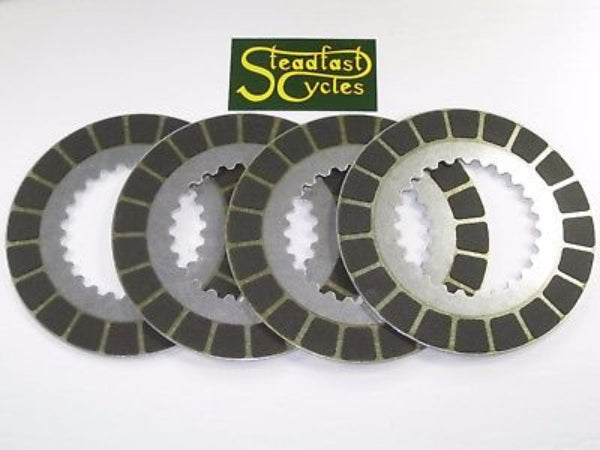 Norton Commando 750 4 light alloy clutch friction plates .145" Barnett aluminum