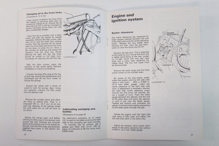 Norton Commando 850 MK1A MK2 MKII Riders Handbook Manual 06-5321 OEM