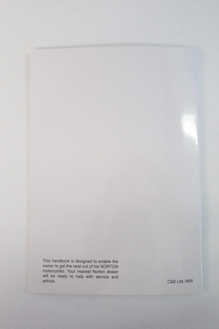Norton Commando 850 MK1A MK2 MKII Riders Handbook Manual 06-5321 OEM