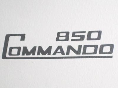 Norton Commando 850 sidecover decal USA Made silver metallic vinyl 1973 74 75