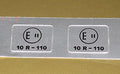 Norton E" 10 R-110  logo motorcycle decal peel and stick vintage decals