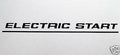 NORTON motorcycle Commando Electric Start Decal Black