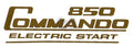 NORTON motorcycle Commando Electric Start Decal Gold 06-6388