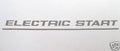 NORTON motorcycle Commando Electric Start Decal Silver